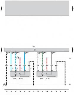 Wiring the air conditioning system Climatronic 2-C (with 05.2005 installed) (part 2)