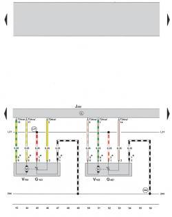 Wiring the air conditioning system Climatronic 2-C (with 05.2005 installed) (part 4)