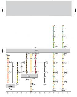 Wiring the air conditioning system Climatronic 2-C (set to 05.2005) (Part 6)