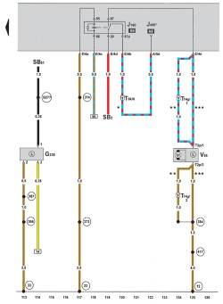 Wiring the air conditioning system Climatronic 2-C (with 05.2005 installed) (part 8)