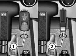Key position when disconnected and connected again airbags
