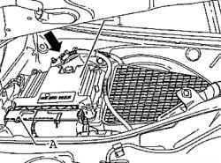 Disconnect the connector from the engine control unit and disconnect the wire harness weight