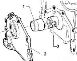 Installation of a sealing flange with oil seal