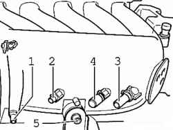 Fixing bolt intake manifold support