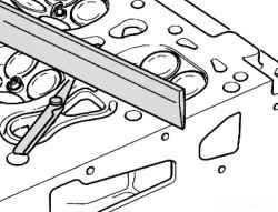 Checking cylinder head for warpage