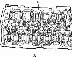 The intake and exhaust camshafts