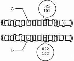 Marking camshafts