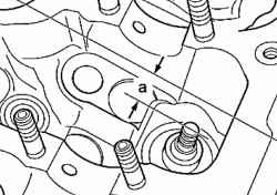 A distance between the end of the valve stem and the upper edge of the cylinder head