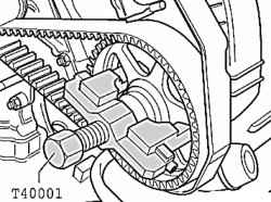 Tool for removing the camshaft gear