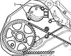 Sensor bolt and back cover of a gear belt