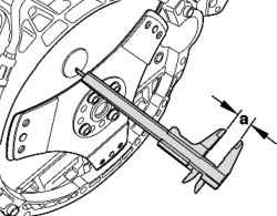 The distance between the drive plate and the cylinder block