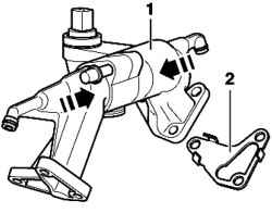 Installing the connector fitting cylinders in the cooling system