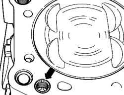 Fitting the check valve oil drain