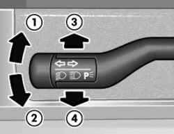 Podrulevoj dimmer switch and turn indicators