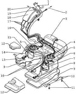 The components of the fuel system