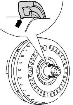 The correct position of the edge sealing ring