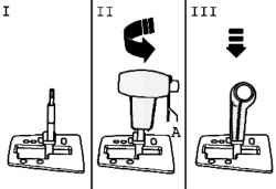 The scheme of installation selector lever