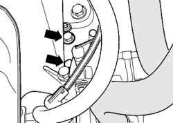 Bolts of the coolant hoses