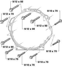 Tightening torques mounting manual (diesel V6 TDI)