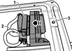Plug connection of the control unit transfer case
