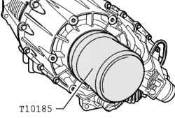 Pressing the O-ring flange PTO / rear propeller shaft