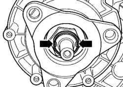 Fixing nuts on the flange PTO / rear propeller shaft