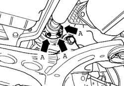 Fixing bolts of the front propeller shaft