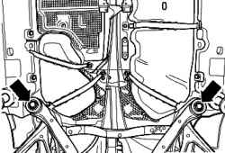 The front bolts on the bracket mounted units