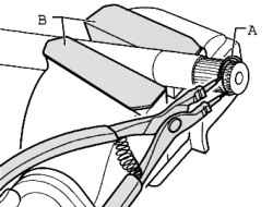 Removing the thrust ring