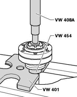 Pulling out of the internal hinge of a power shaft