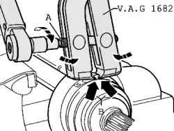 Installation of the collet