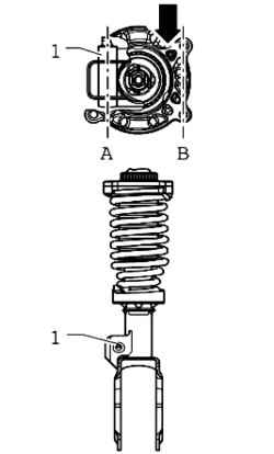 The experimental setup of the spring