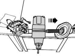 Contractions of the lower and upper parts of the steering column
