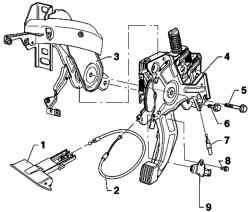 Lever hand brake pedal