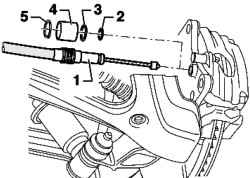 Rear brake cable