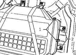 Right mounting cover for battery