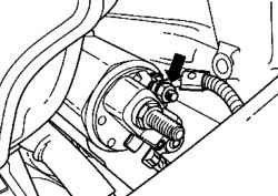 Fixing nut cable terminals 50 of the electromagnetic switch of a starter