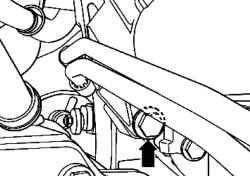 Fixing bolt M12h60 starter motor side