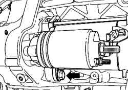 Lower mounting bolt starter