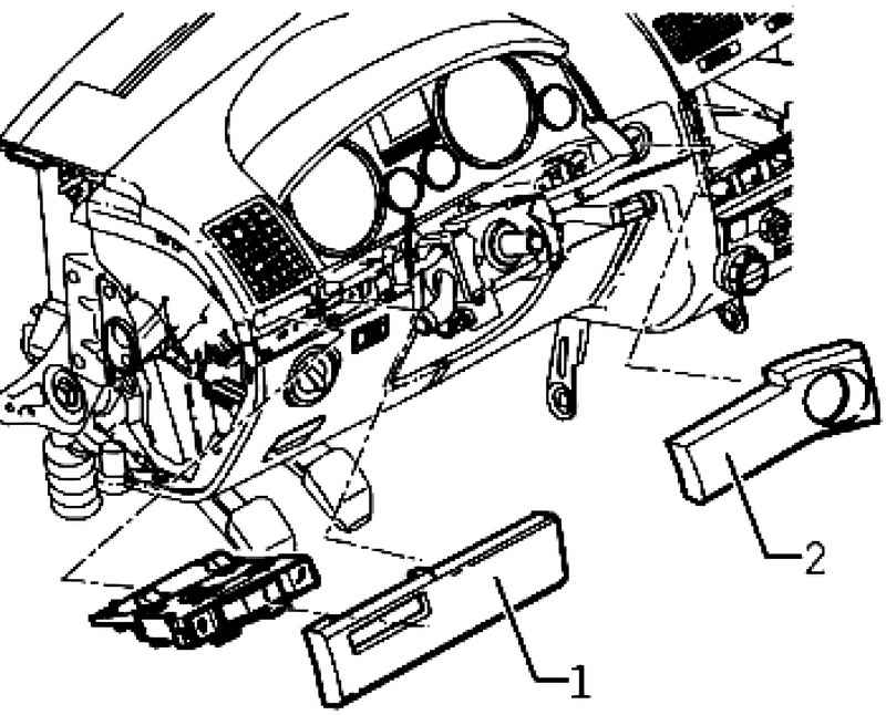 Removal And Installation Of The Instrument Cluster Volkswagen Touareg