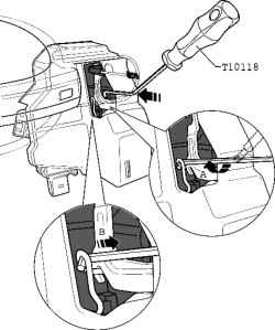 Locking the door opening lever