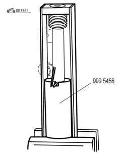 Compress the tensioner in a special fixture and its fixing by a pin